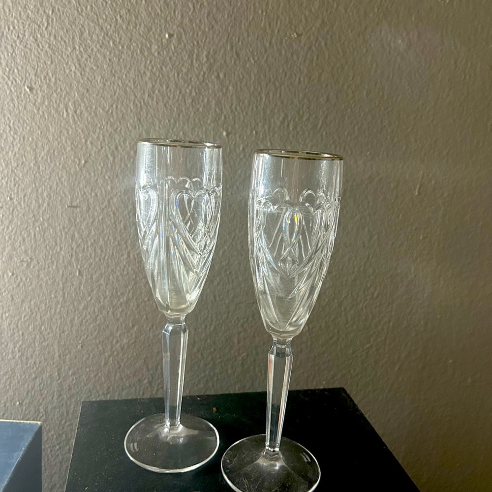 Authentic Waterford Toasting Flutes